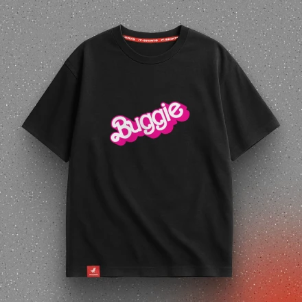 Black T-shirt «Buggie», for IT princesses in Barbie style