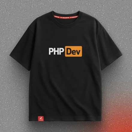 Черная футболка «PHP Dev», когда результат важнее хайпа