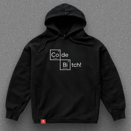 Чорна худи «Code Bitch!» у стилі Breaking Bad