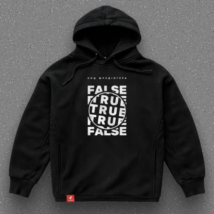 Худі програміста «Код Шредінгера», TRUE and FALSE