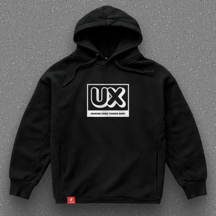 Худі дизайнера «UX: Making hard things easy», роби простіше
