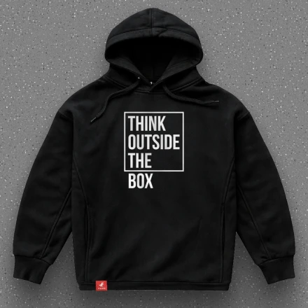 Худі айтішника «Think outside the box», думай поза рамками