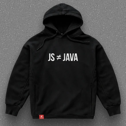 Худі програміста «JavaScript is not Java», для тих, хто не може запам’ятати