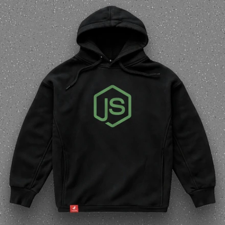 Худі програміста «Node.js», з логотипом