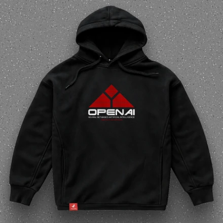 Худі айтішника «OpenAI», з натяком на Skynet