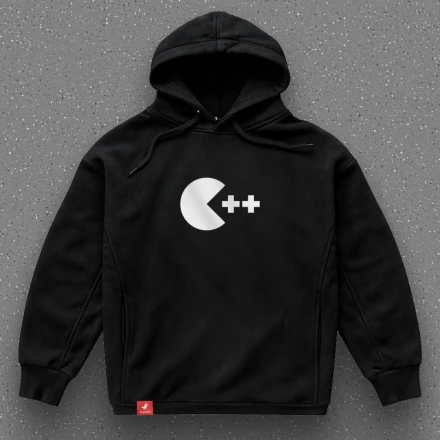 Худі програміста «C++», в стилі Pacman