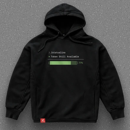 Black hoodie «Token Still Available», life's looking good