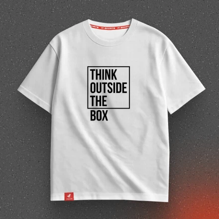 Футболка айтішника «Think outside the box», думай поза рамками