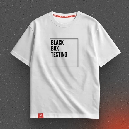 Біла футболка «Black box testing», стратегія Чорної Скриньки