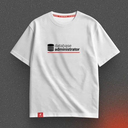 Футболка адміна «Database administrator», для адміністратора баз даних