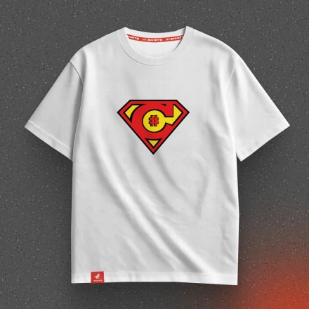 Футболка програміста «Super C#», супер C-sharp прогер