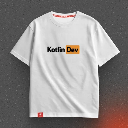 Футболка програміста «Kotlin Dev», для тих, хто пише з задоволенням