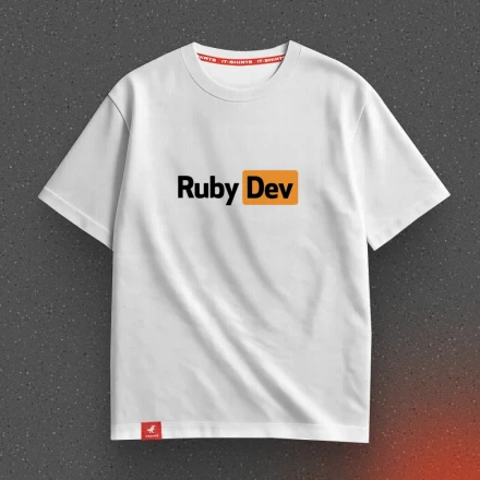 Футболка програміста «Ruby Dev», коли гарячі не тільки ролики