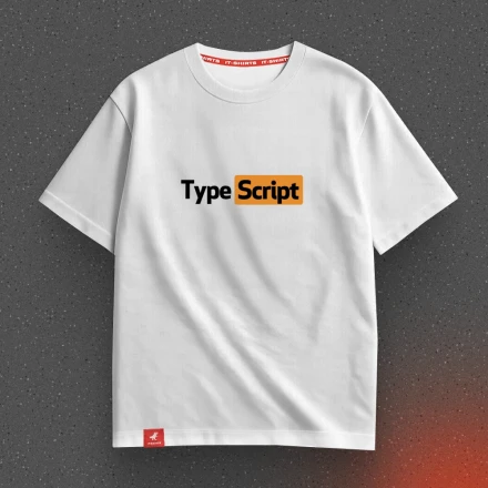 T-shirt for developers «TypeScript», when strong typing turns you on