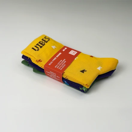 BUG-FREE SOCKS set for IT professionals, three pairs of socks 9