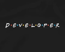 Худі програміста «Developer», у стилі логотипу із серіалу Друзі