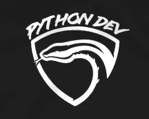 Худі програміста «Python Dev», з пітоном для хардкорних девів