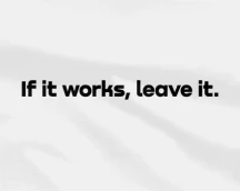 T-shirt for geeks «If it works, leave it», philosophical
