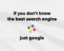 T-shirt for geeks «If you don’t know the best search engine – just google», with a subtle hint