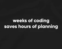 Худі програміста «Weeks of coding saves hours of planning», для продуманих