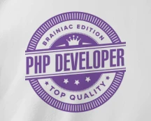 Футболка програміста «PHP Developer TOP Level», для топових девів