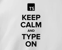 T-shirt for developers «Keep Calm and Type On», for those who stay strong in type wars