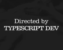 Hoodie for developers «Directed by TypeScript Dev», where types run the show