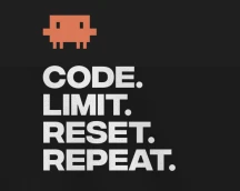 Hoodie for IT professionals «Code. Limit. Reset. Repeat.», featuring Clawd