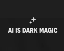 Худі айтішника «AI is dark magic» справжнє чаклунство
